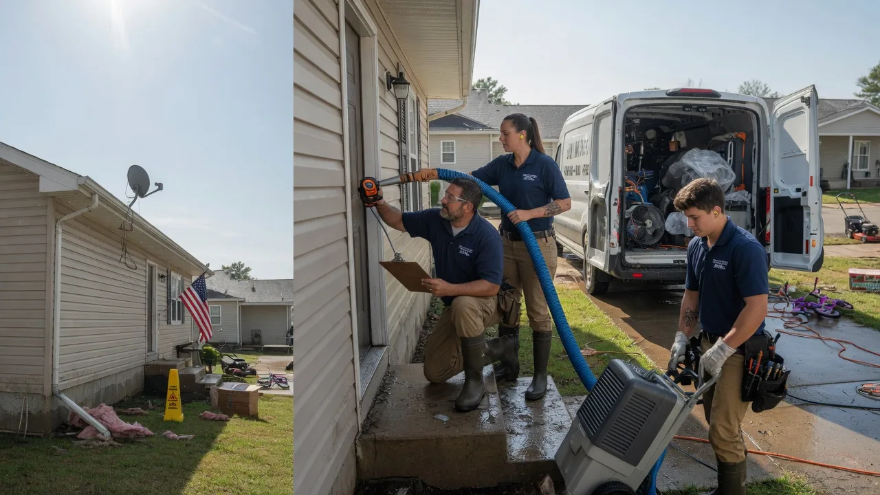 Ceiling Water Damage Restoration in Gans, OK near me